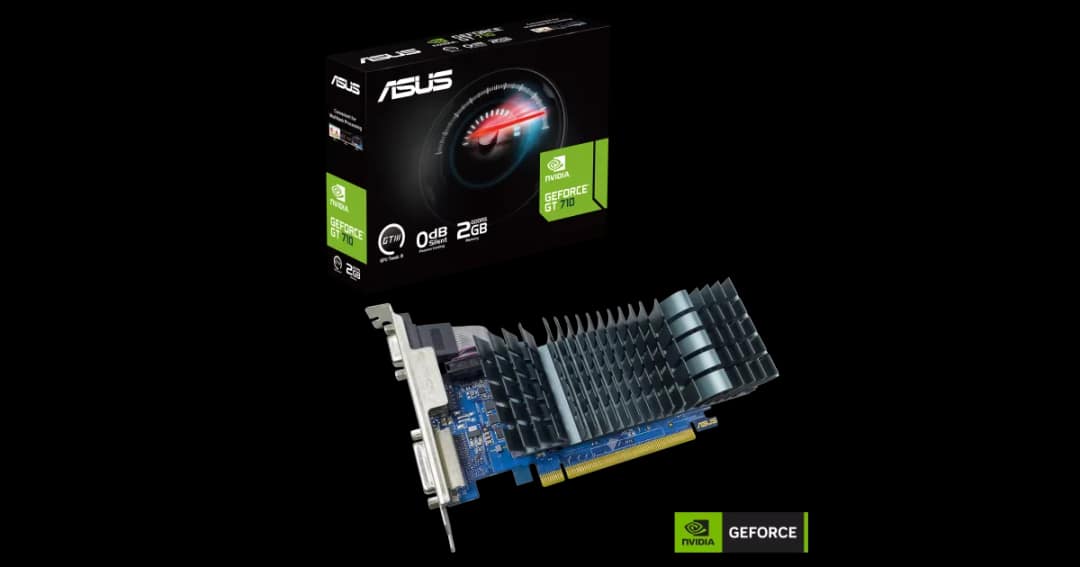 ASUS GeForce GT 710 2GB GDDR5 EVO Low-profile Graphics Card