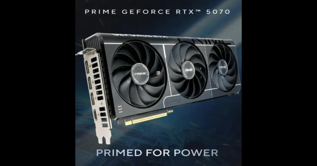 ASUS PRIME GeForce RTX 5070 12GB GDDR7 OC Edition Graphics Card