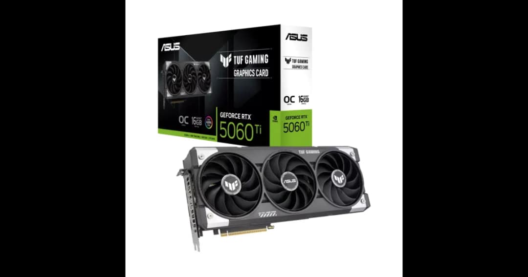 ASUS TUF Gaming GeForce RTX 5060 Ti 16GB GDDR7 OC Edition Graphics Card