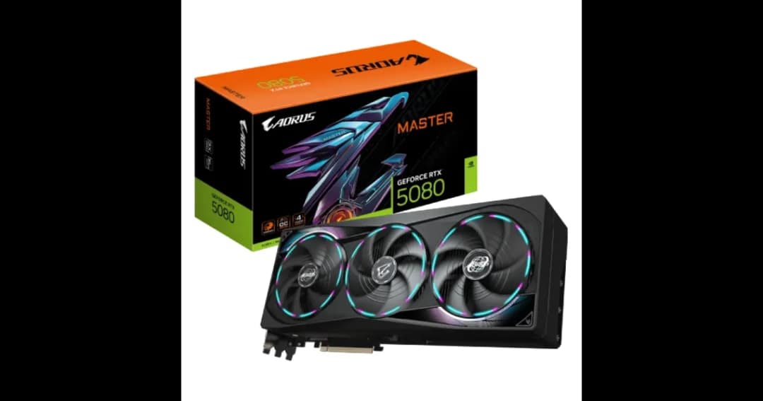 Gigabyte AORUS GeForce RTX 5080 MASTER 16GB GDDR7 Graphics Card