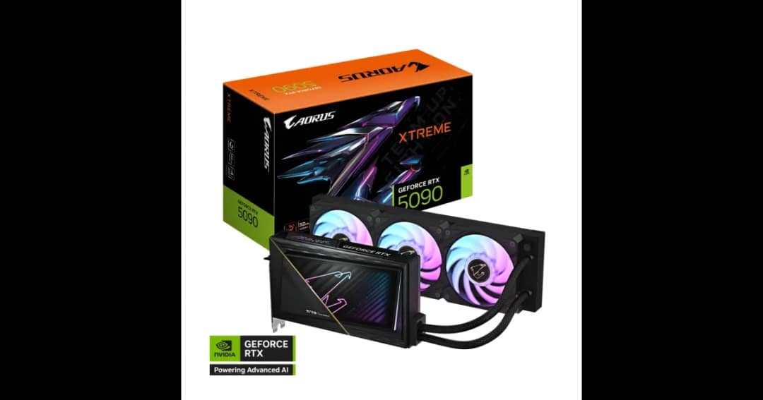 GIGABYTE AORUS GeForce RTX 5090 XTREME WATERFORCE 32GB GDDR7 Graphics Card