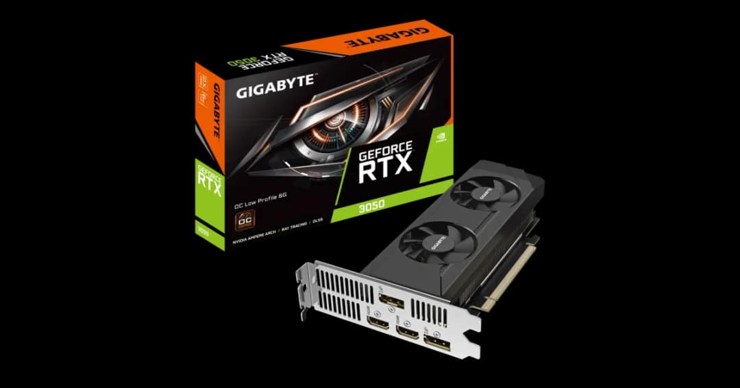 GIGABYTE GeForce RTX 3050 OC Low Profile 6G GDDR6 Graphics Card