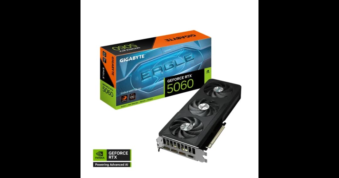 GIGABYTE GeForce RTX 5060 EAGLE MAX OC 8GB GDDR7 Graphics Card