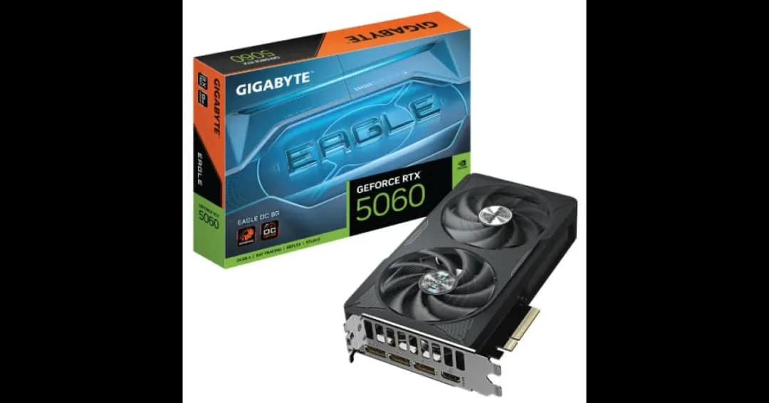 GIGABYTE GeForce RTX 5060 EAGLE OC 8G GDDR7 Graphics Card