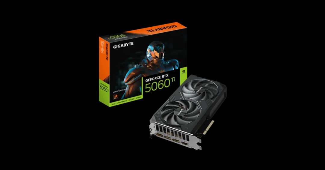 GIGABYTE GeForce RTX 5060 Ti WINDFORCE 8G GDDR7 Graphics Card