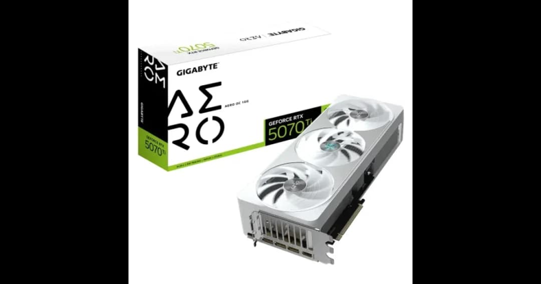 Gigabyte GeForce RTX 5070 Ti AERO OC 16G GDDR7 Graphics Card