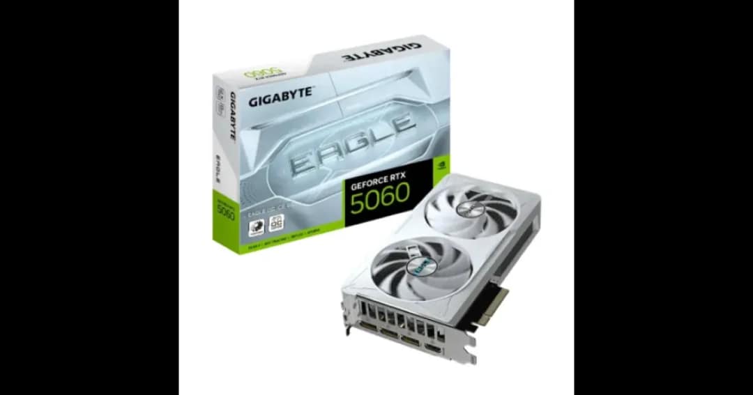 GIGABYTE GeForce RTX 5060 EAGLE OC ICE 8G GDDR7 Graphics Card