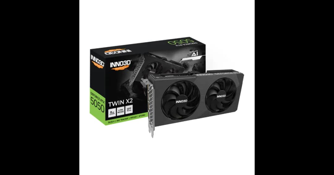 INNO3D GeForce RTX 5050 TWIN X2 8GB GDDR6 Graphics Card