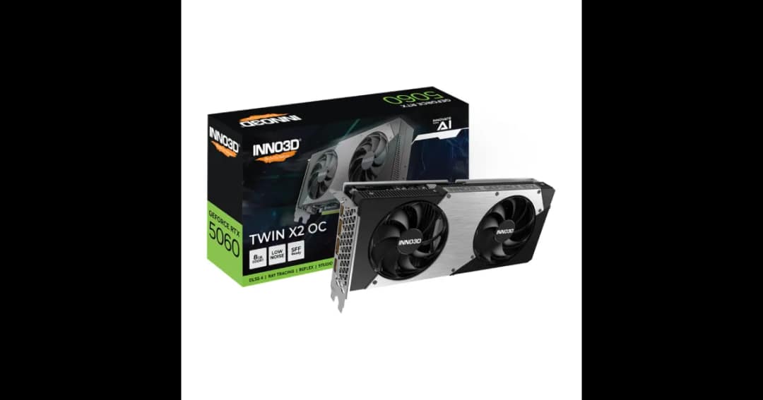 INNO3D GeForce RTX 5060 TWIN X2 OC 8GB GDDR7 Graphics Card