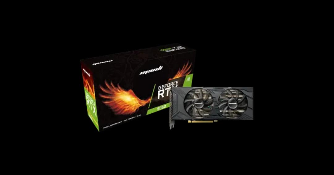 Manli GeForce RTX 3060 12GB Nebula Twin GDDR6 Graphic Card