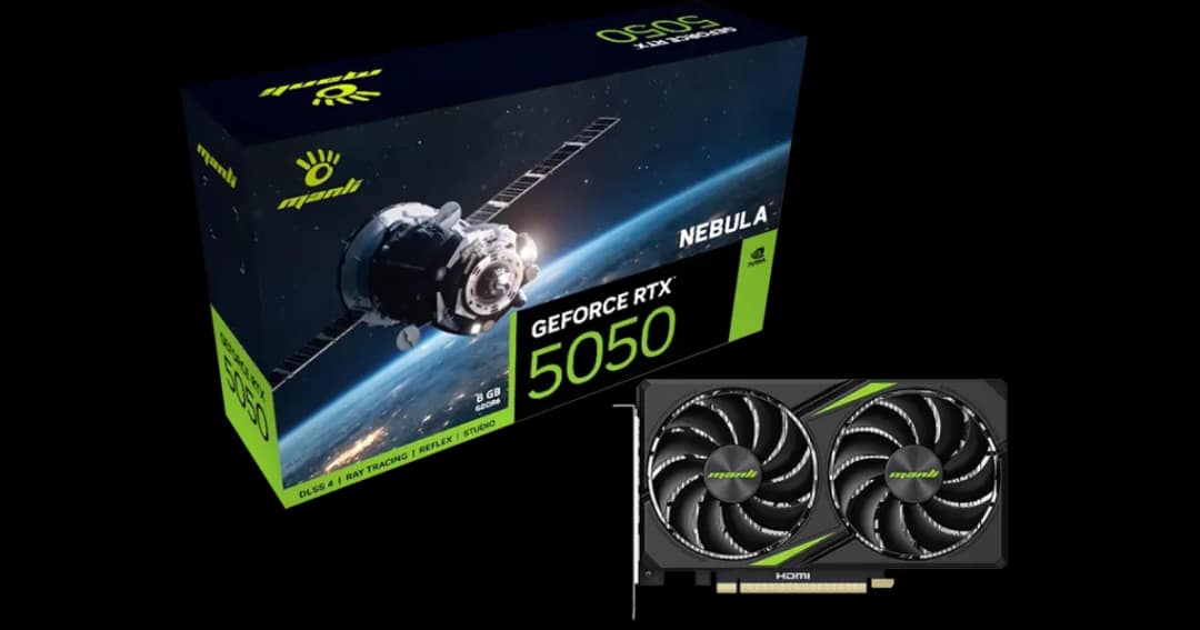 Manli Nebula GeForce RTX 5050 8GB GDDR6 Graphics Card