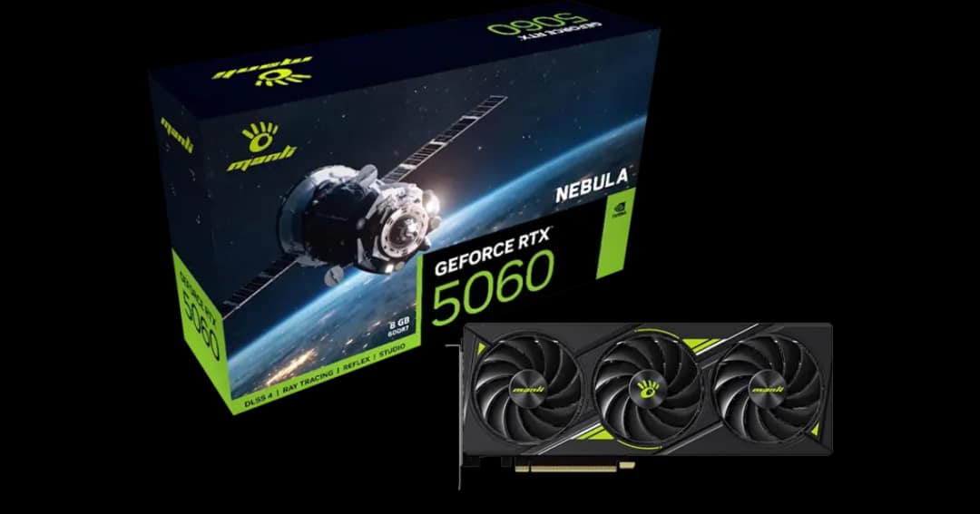 Manli Nebula GeForce RTX 5060 OC 8GB GDDR7 Graphics Card
