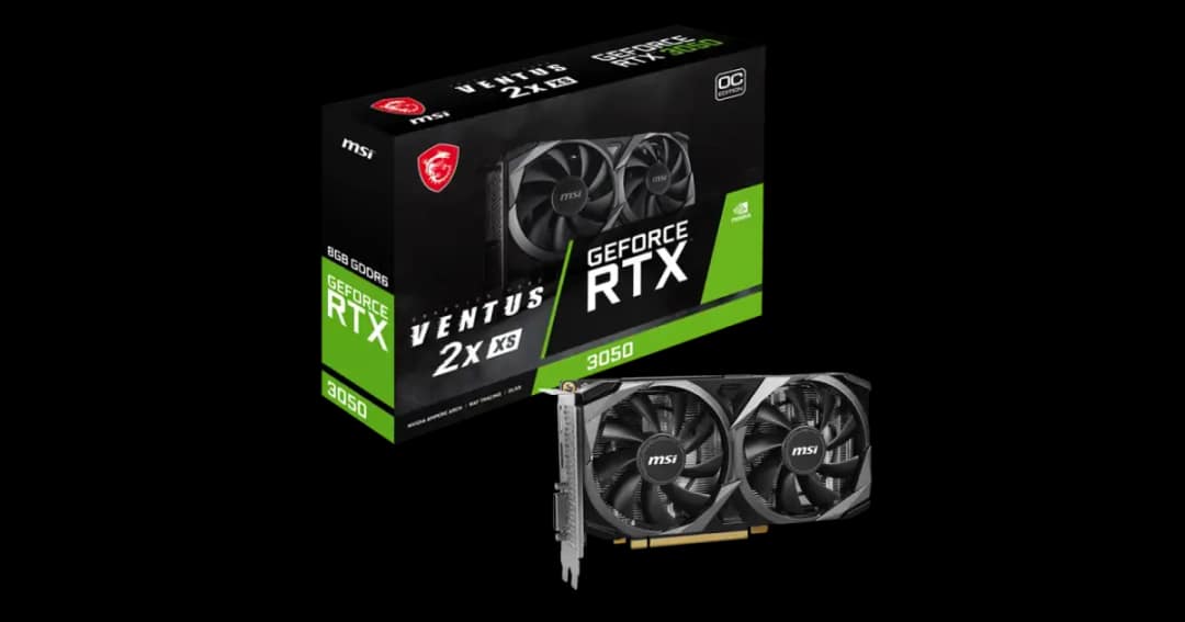 MSI GeForce RTX 3050 VENTUS 2X XS 8GB OC GDDR6 Graphics Card