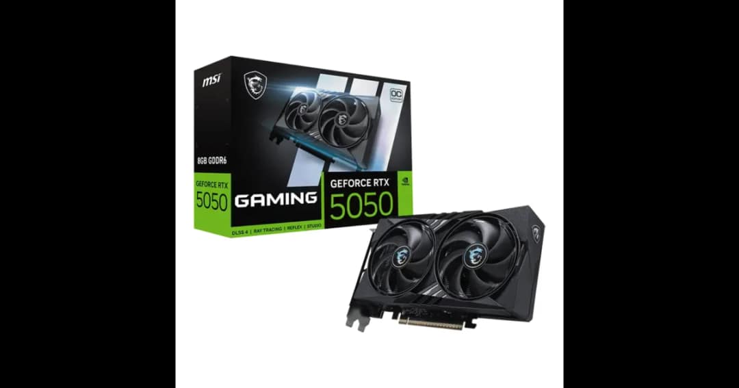 MSI GeForce RTX 5050 8G Gaming OC 8GB GDDR6 Graphics Card