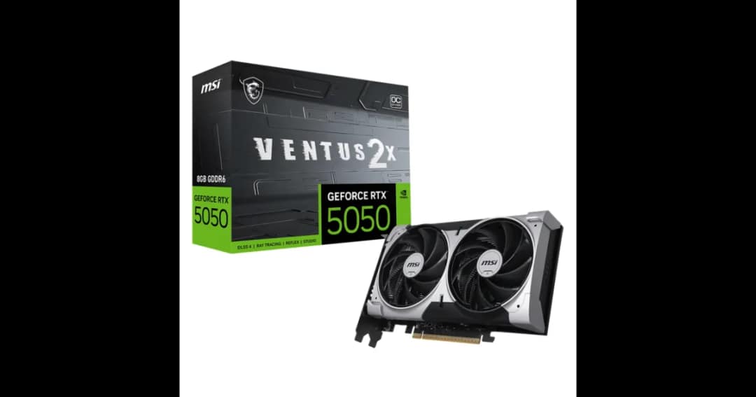 MSI GeForce RTX 5050 8G VENTUS 2X OC 8GB GDDR6 Graphics Card