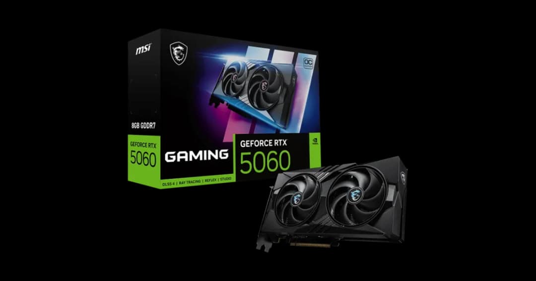 MSI GeForce RTX 5060 8G GAMING OC 8GB GDDR7 Graphics Card