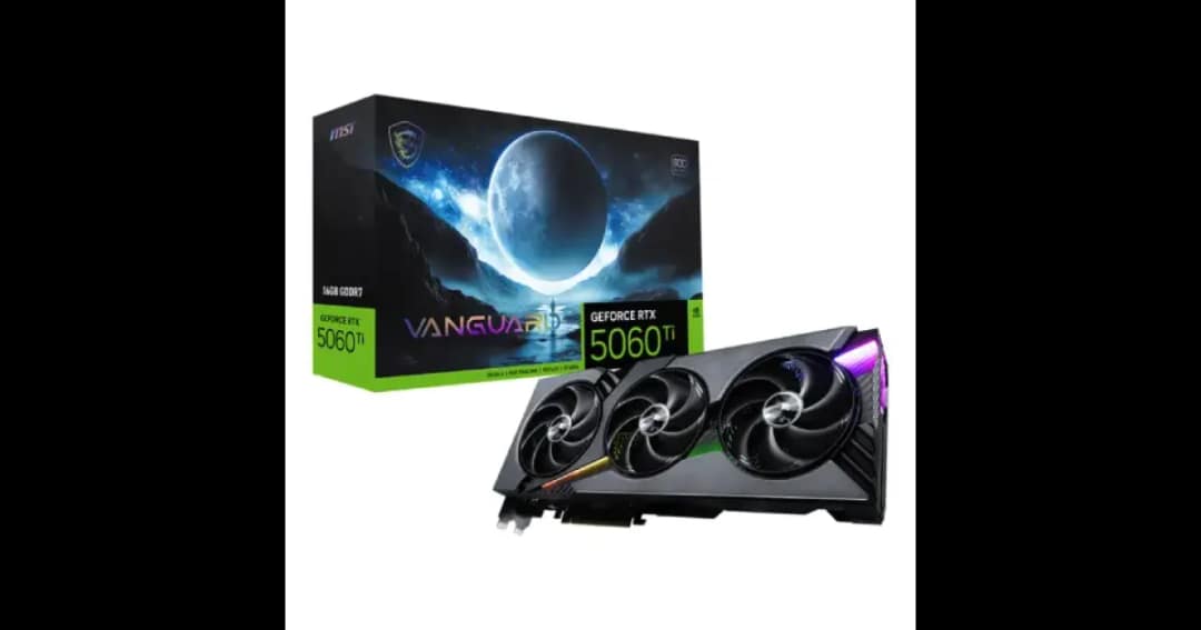 MSI GeForce RTX 5060 Ti 16G VANGUARD SOC 16GB GDDR7 Graphics Card
