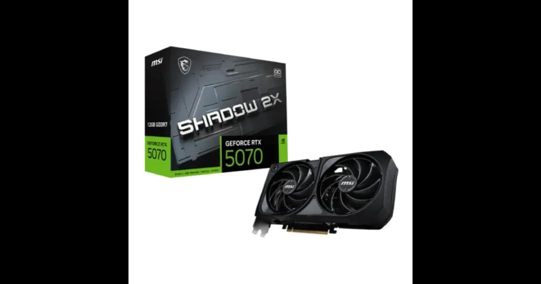 MSI GeForce RTX 5070 12G SHADOW 2X OC 12GB GDDR7 Graphics Card