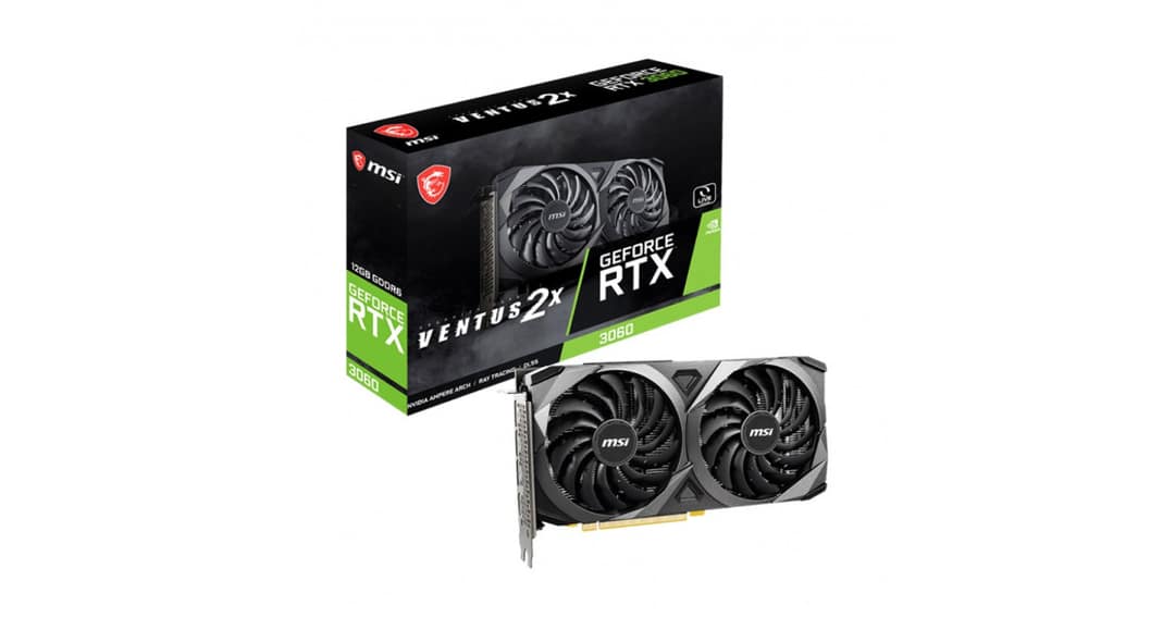 MSI GeForce RTX 3060 VENTUS 2X 12GB GDDR6 Graphics Card