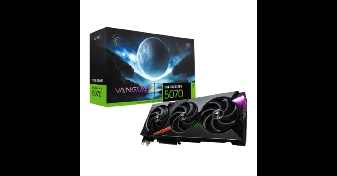 MSI GeForce RTX 5070 12G VANGUARD SOC GDDR7 Graphics Card
