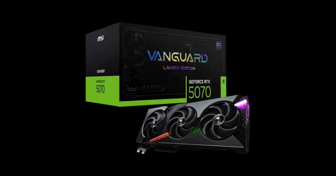 MSI GeForce RTX 5070 12G VANGUARD SOC LAUNCH EDITION GDDR7 Graphics Card