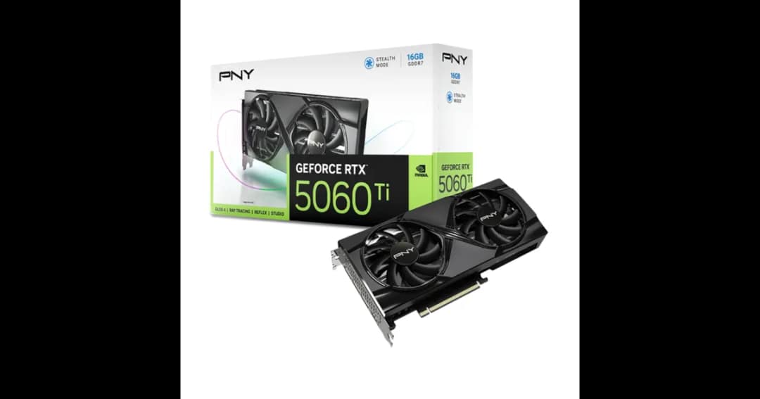 PNY GeForce RTX 5060 Ti 16GB Dual Fan GDDR7 Graphics Card