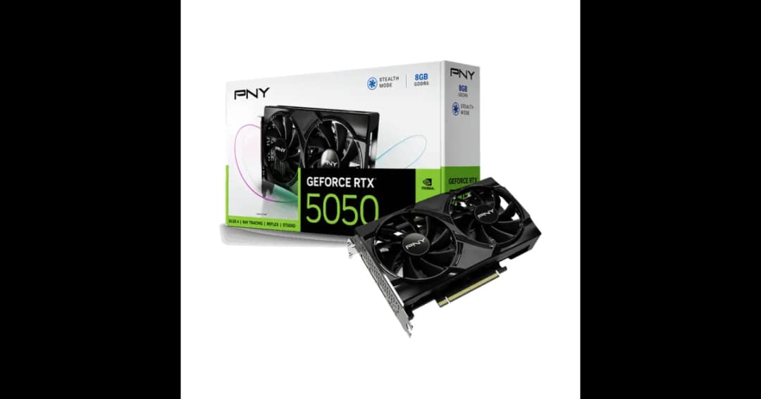PNY GeForce RTX 5050 8GB Dual Fan GDDR6 Graphics Card