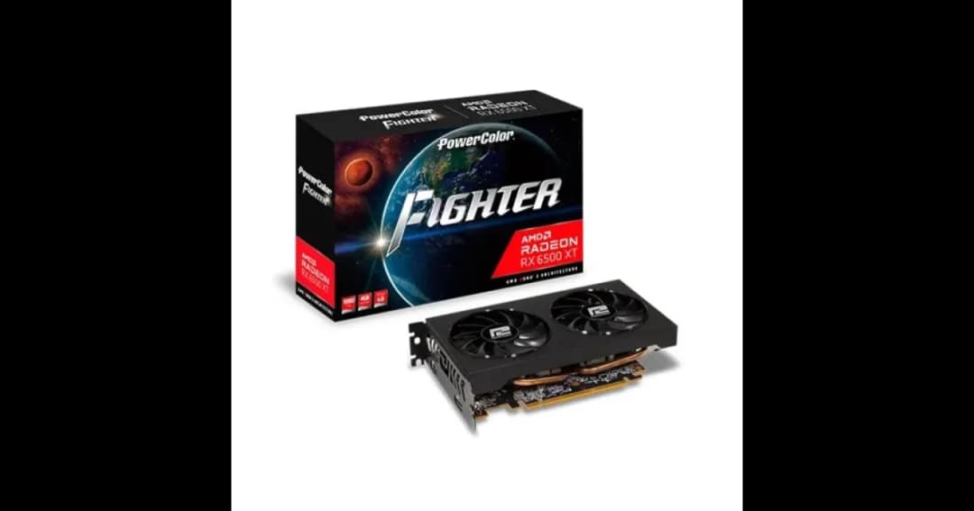 PowerColor Fighter AMD Radeon RX 6500 XT 4GB GDDR6 Graphics Card
