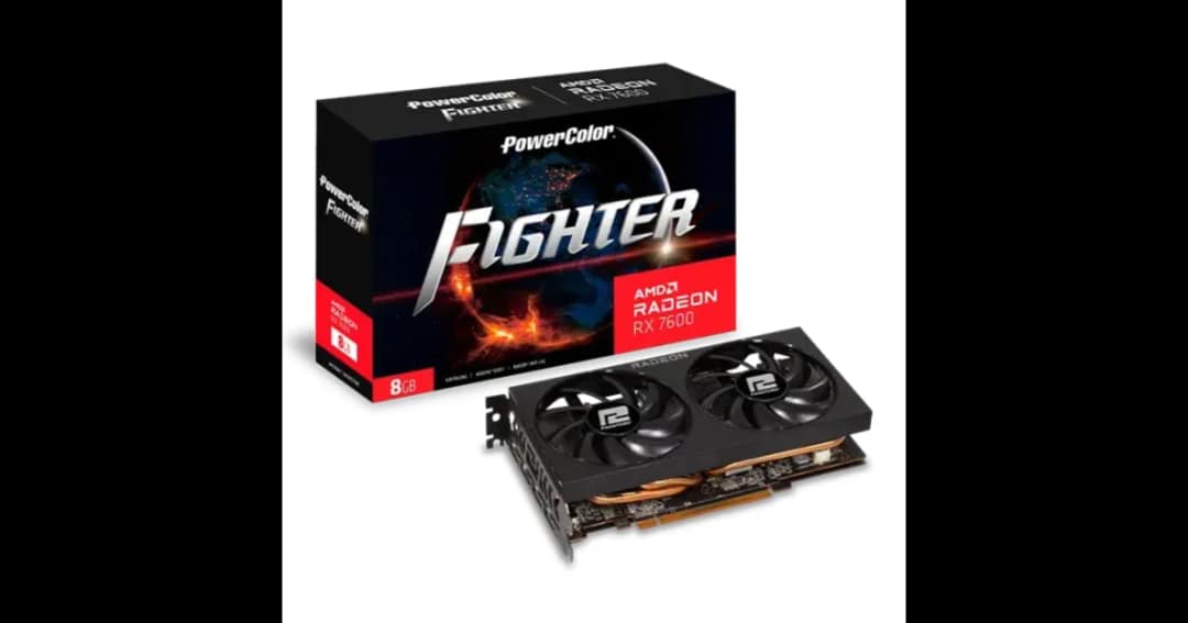 PowerColor Fighter AMD Radeon RX 7600 8GB GDDR6 Graphics Card