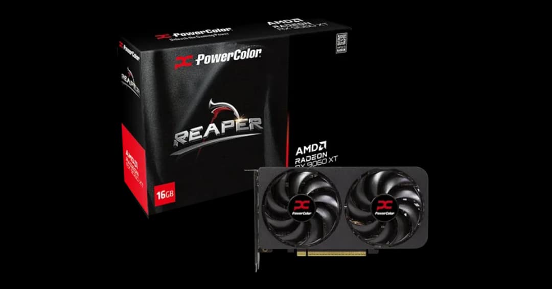 PowerColor Reaper AMD Radeon RX 9060 XT 16GB GDDR6 Graphics Card