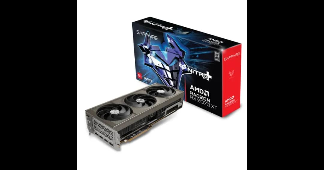 Sapphire NITRO+ AMD Radeon RX 9070 XT 16GB Gaming OC GDDR6 Graphics Card