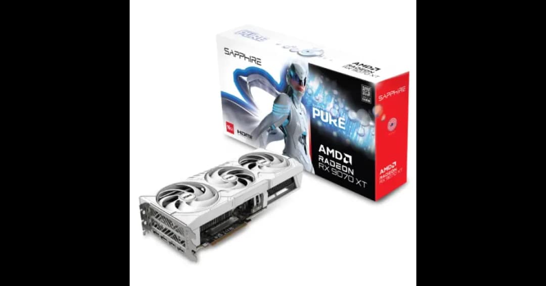 Sapphire PURE AMD Radeon RX 9070 XT 16GB GDDR6 Graphics Card