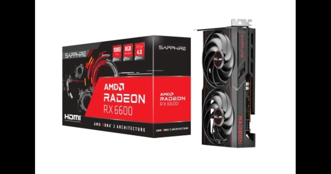 Sapphire Pulse AMD Radeon RX 6600 8GB GDDR6 Graphics Card