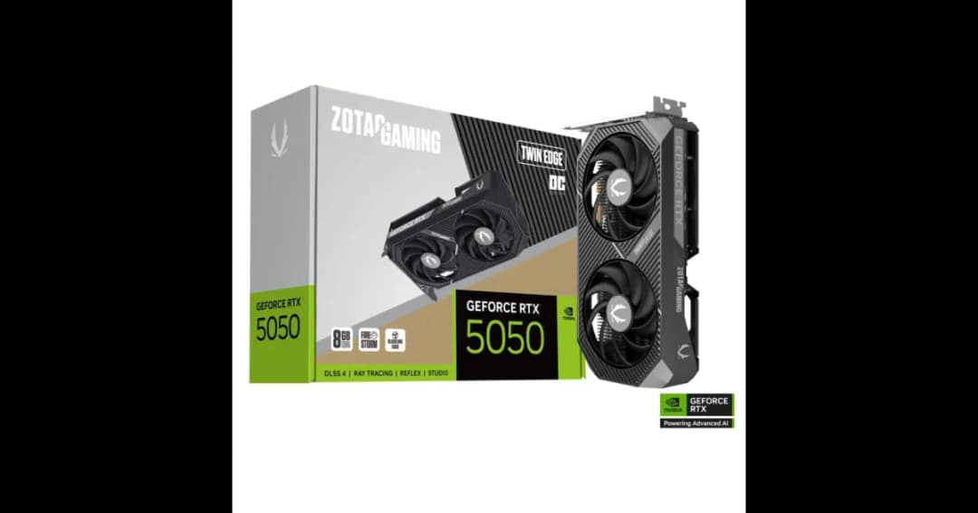 ZOTAC GAMING GeForce RTX 5050 Twin Edge OC 8GB GDDR6 Graphics Card