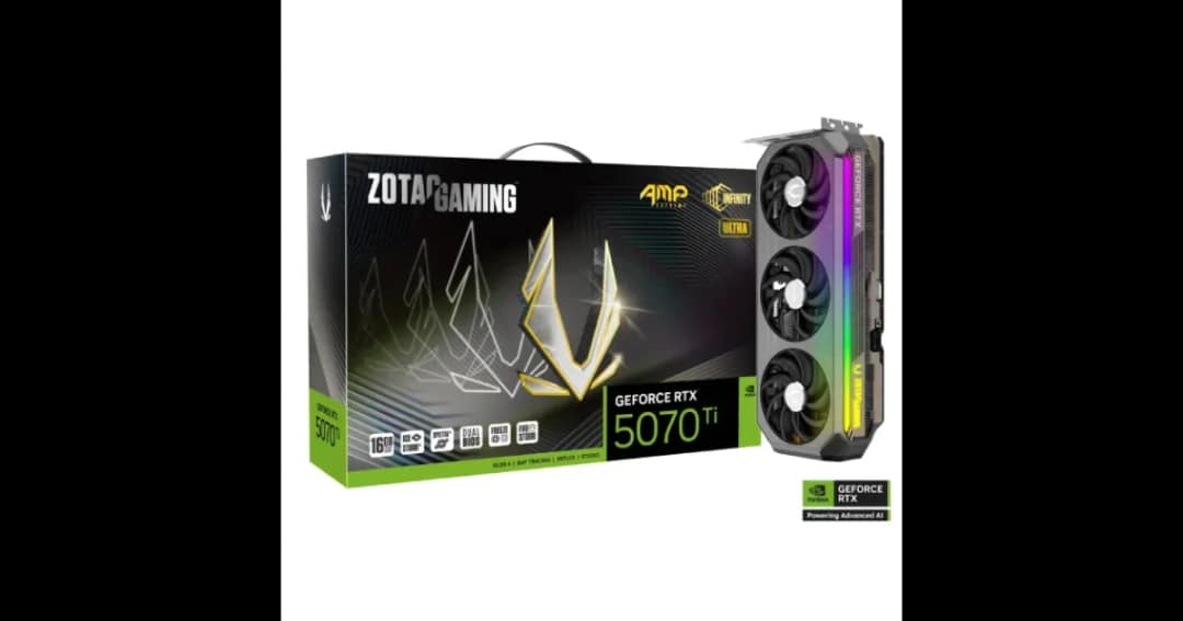 ZOTAC GAMING GeForce RTX 5070 Ti AMP Extreme INFINITY ULTRA 16GB GDDR7 Graphics Card