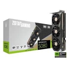 ZOTAC GAMING GeForce RTX 5080 SOLID CORE 16GB GDDR7 Graphics Card