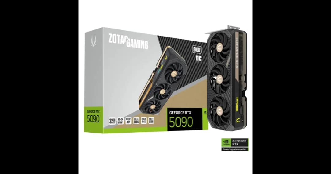 ZOTAC GAMING GeForce RTX 5090 SOLID OC 32GB GDDR7 Graphics Card