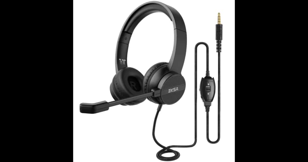 EKSA H12 3.5mm Wired Telecom Headset