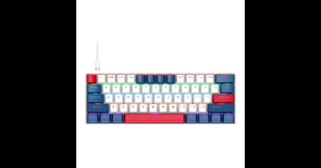 T-Wolf T60 60% Wired RGB Mechanical Gaming Keyboard (KTW2317)