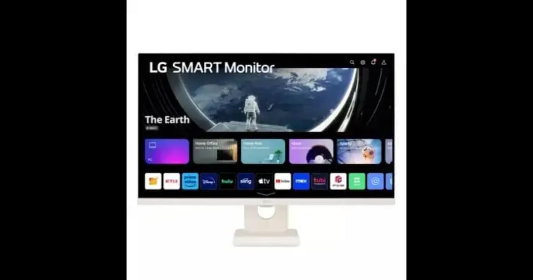 LG 27SR50F-W 27" FHD IPS Smart Monitor with webOS