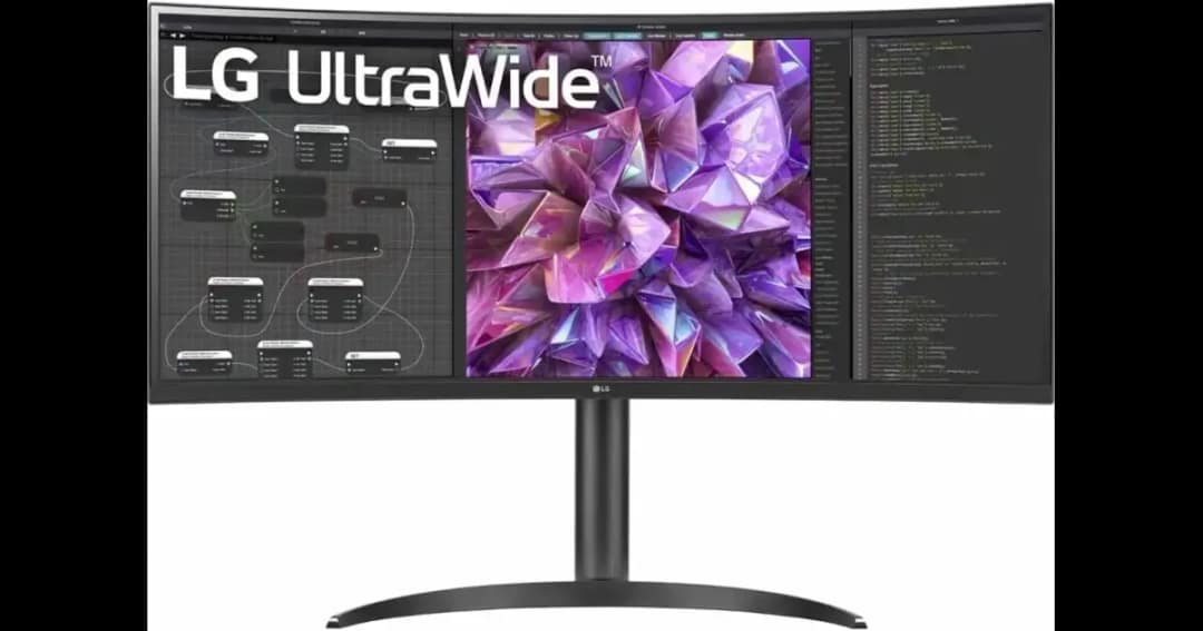 LG 34WQ75C-B 34" Curved UltraWide QHD IPS Monitor