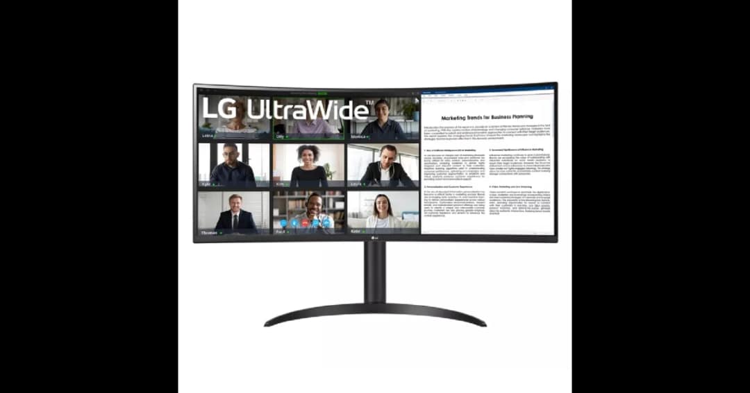 LG 34WR55QC-B 34" WQHD UltraWide 100Hz Curved Monitor