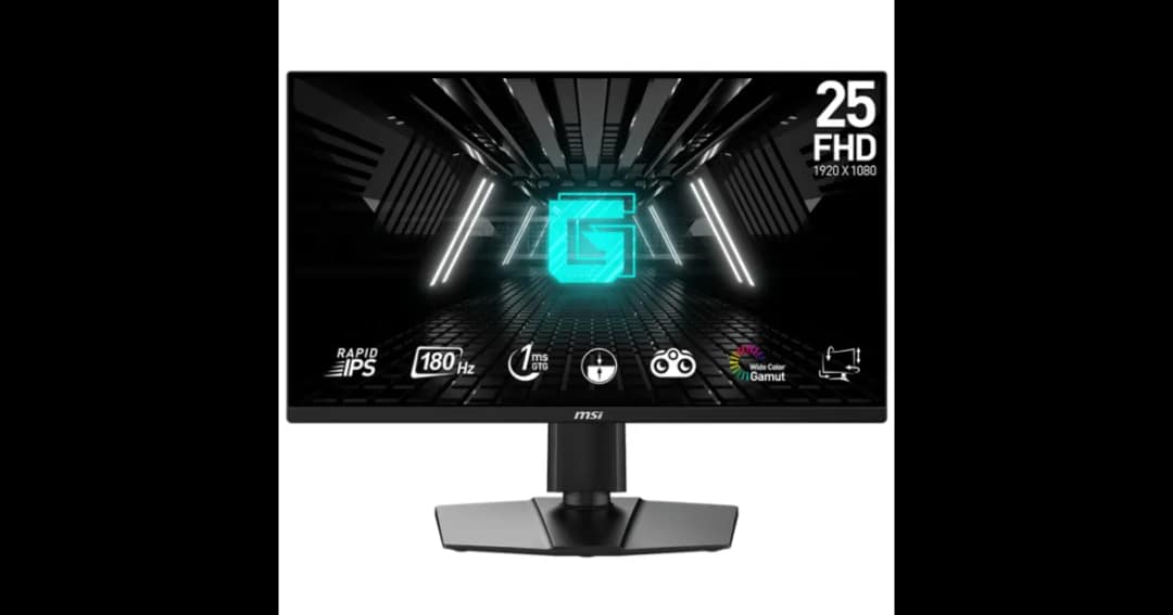 MSI G255PF E2 24.5" 180Hz 1ms IPS FHD Gaming Monitor