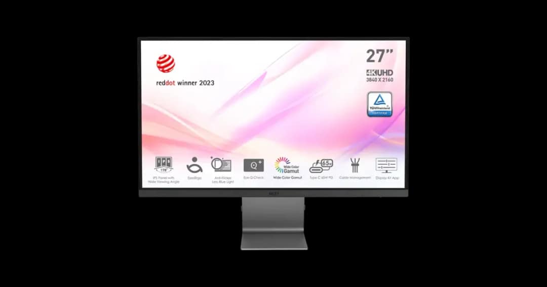 MSI Modern MD271UL 27 Inch 4K UHD IPS Type-C Monitor