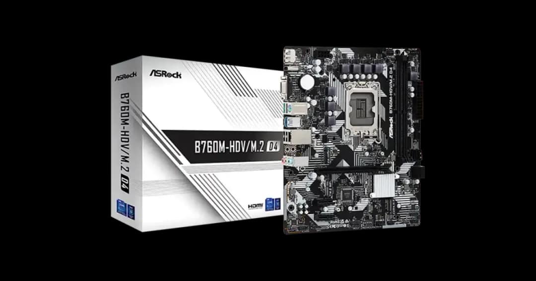 ASRock B760M-HDV/M.2 D4 Micro ATX Motherboard