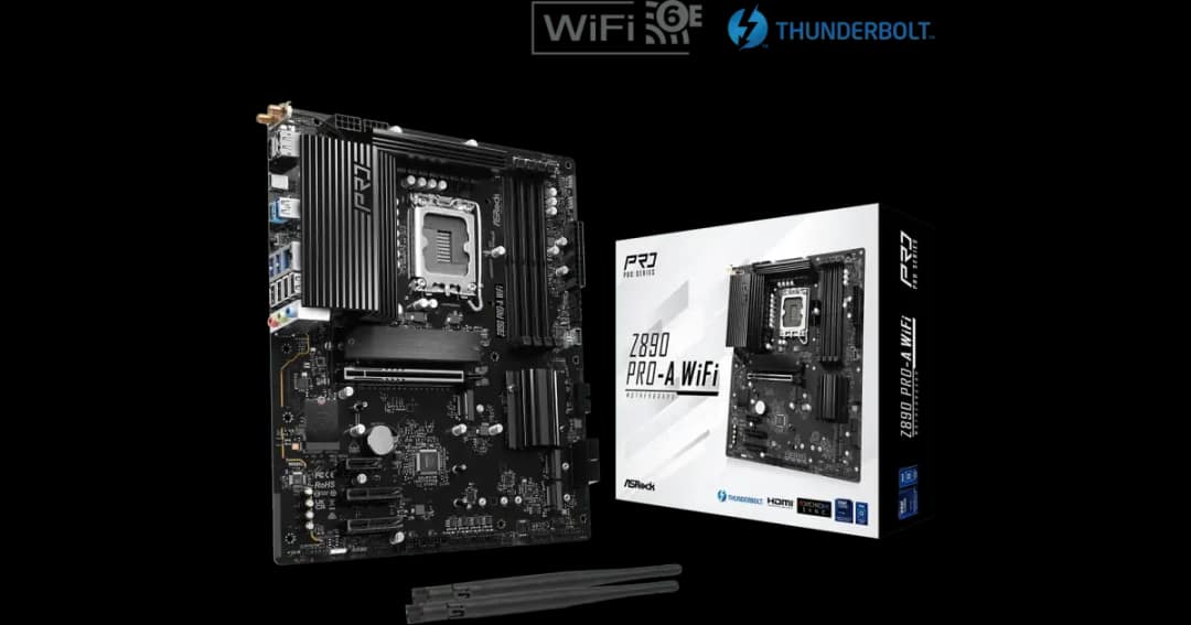 ASRock Z890 Pro-A WiFi LGA1851 DDR5 ATX Motherboard