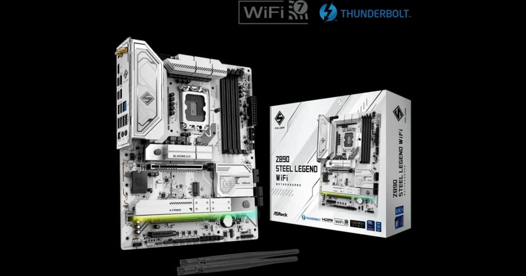 ASRock Z890 Steel Legend WiFi LGA1851 DDR5 ATX Motherboard