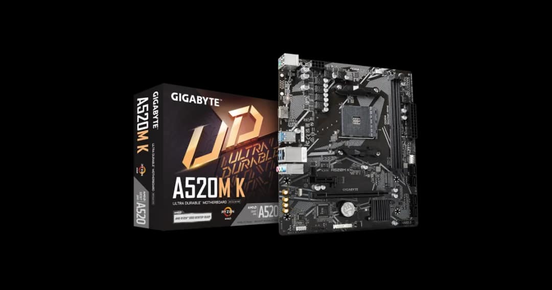 GIGABYTE A520M K AM4 Micro ATX Motherboard