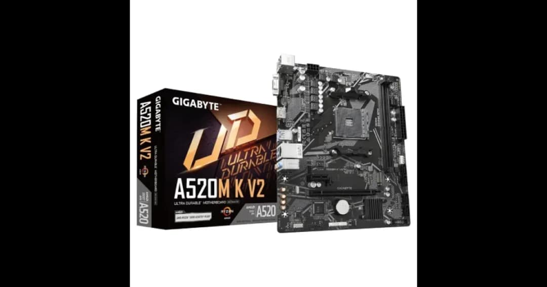 GIGABYTE A520M K V2 AM4 Micro ATX Motherboard