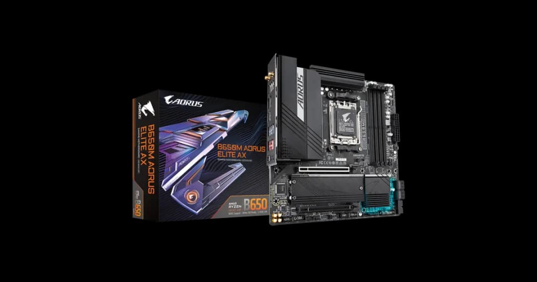 GIGABYTE B650M AORUS ELITE AX DDR5 AMD AM5 Micro-ATX Motherboard
